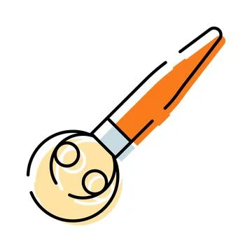 Shaving brush creating soap foam for daily grooming Illustration