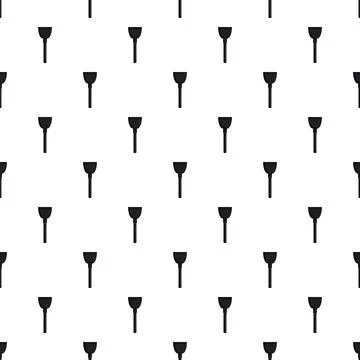 Shaving brush elements creating seamless grooming background pattern Illustrazione stock