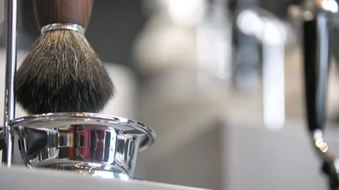 Shaving Brush Stock Footage 202005418