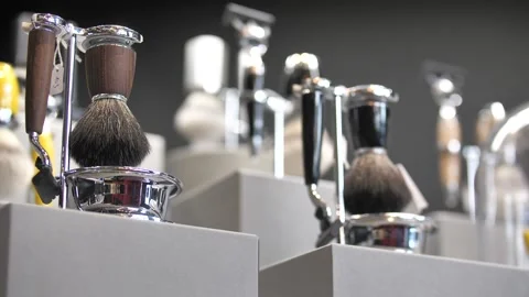 Shaving Brush Stock Footage 202005444