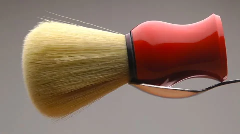 Shaving Brush Gourmet Stock Footage 62255679