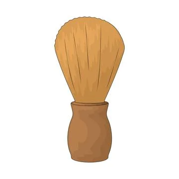 Shaving brush illustration Stock Illustration