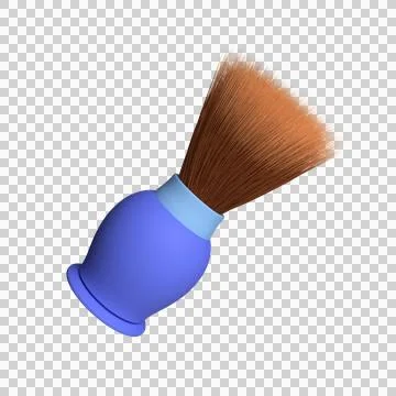 Shaving brush isolated on white background Stock Illustration