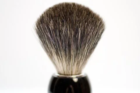 Shaving brush isolated on white background Foto stock