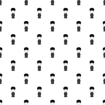 Shaving brush pattern vector Illustrazione stock