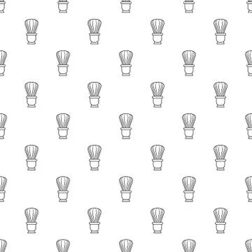 Shaving brush pattern vector seamless Stockillustratie
