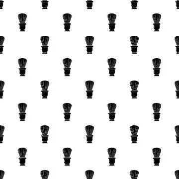 Shaving brush pattern vector seamless Stockillustratie