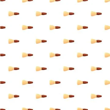 Shaving brush repeating pattern for barber background Stock Illustration