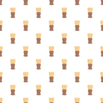 Shaving brush repeating pattern for barber concept Stock Illustration