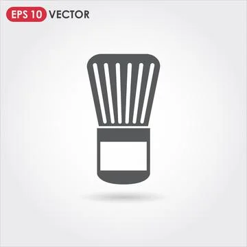 Shaving brush single vector icon Illustrazione stock