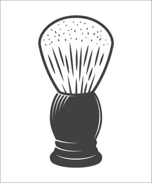 Shaving brush vector Stock Illustration