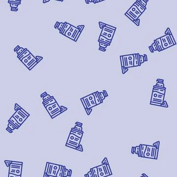 Shaving cream hygiene line vector seamless pattern イラスト素材