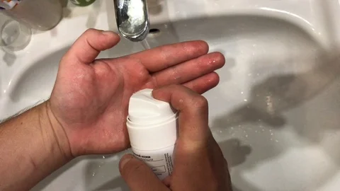 Shaving foam. Stock Footage 96002488