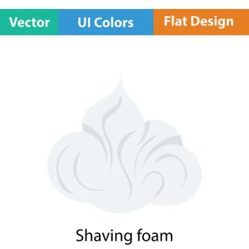 Shaving foam icon Stock Illustration