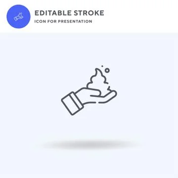 Shaving Foam icon vector, filled flat sign, solid pictogram isolated on white Stock Illustration