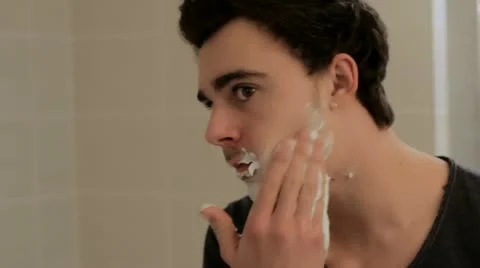 Shaving Stock Footage 22666188