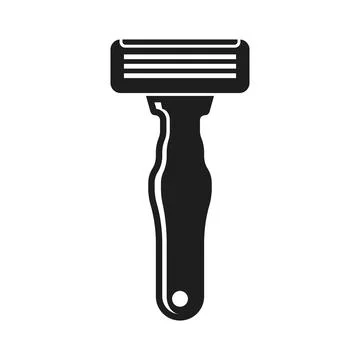 Shaving machine icon in flat style. Razor blade vector illustration on isol.. Stock Illustration
