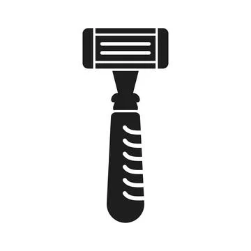 Shaving machine icon in flat style. Razor blade vector illustration on isol.. Stock Illustration