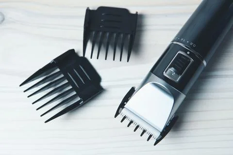 Shaving machine on the table Stock Photos