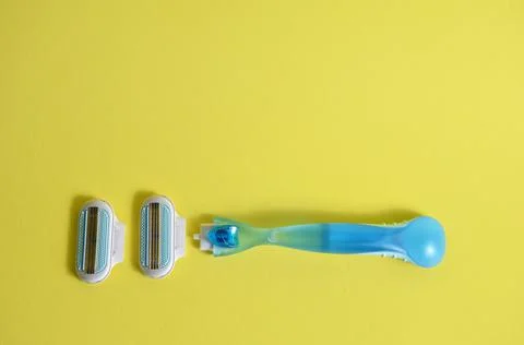 Shaving machine on yellow background Stock Photos