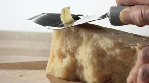Shaving Parmesan Stock Footage 8570640