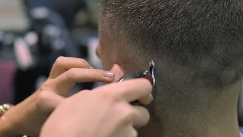 Shaving Process Stock Footage 95034120