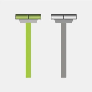 Shaving razor isolated vector illustration Stock Illustration