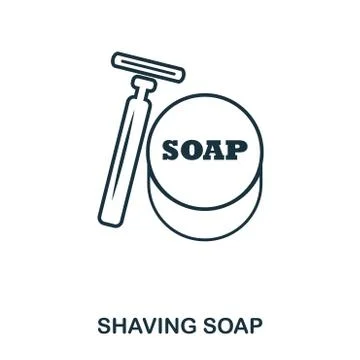 Shaving Soap icon. Flat style icon design. UI. Illustration of shaving soap icon Stock Illustration