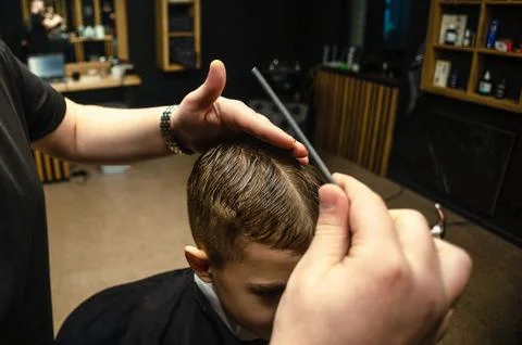 Shaving with tender Stock Photos