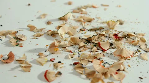 Shavings from the pencil Stock Footage 53794802