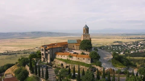 Shavnabada Monastery in Tbilisi Stock Footage 245580867