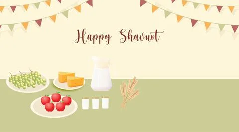 Shavuot Day Stock Illustration