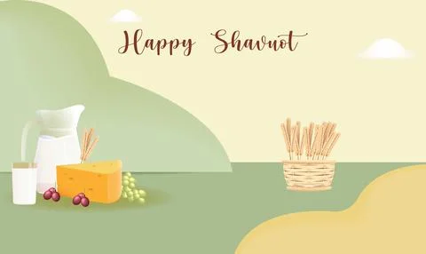 Shavuot Day Stock Illustration