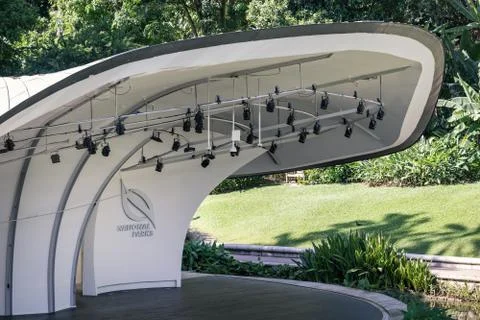 The Shaw Foundation Symphony Stage in Botanic Gardens, Singapore Stock Photos