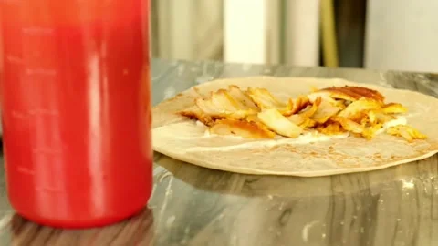 Shawarma 2 4K Video stock 145789661