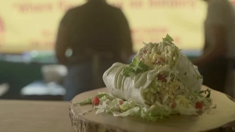 Shawarma Close Up Stock Footage 105666114