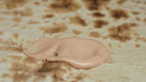 Shawarma cooking process, close-up Stock Footage 262214834