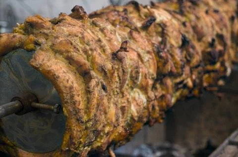 Shawarma Grill Stock Photos