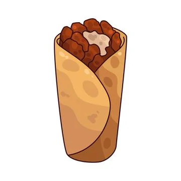 Shawarma illustration イラスト素材