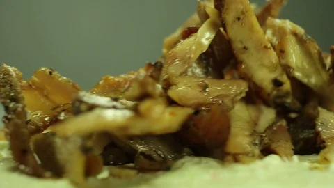 Shawarma put on the bread Video stock 101368806