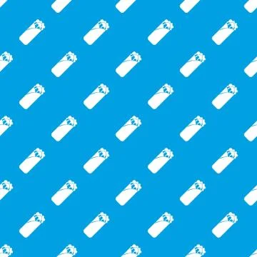 Shawarma sandwich pattern seamless blue Stock Illustration