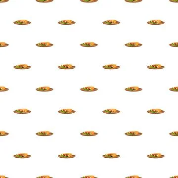 Shawarma wraps seamless pattern on white background 库存插图