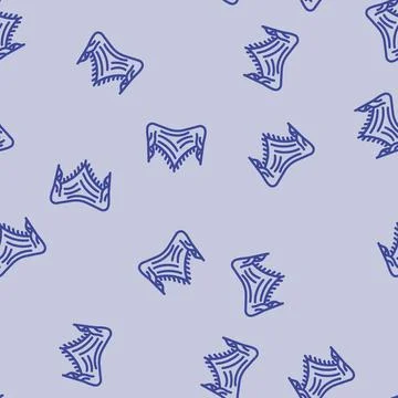 Shawl knitting wool line vector seamless pattern イラスト素材