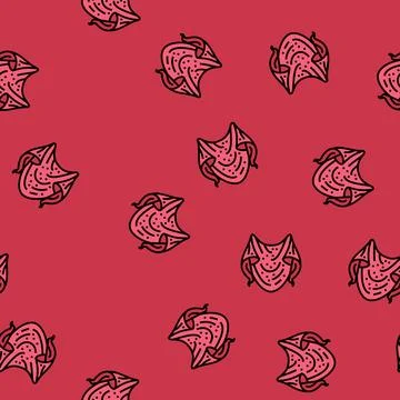 Shawl knitting wool vector seamless pattern Stockillustratie