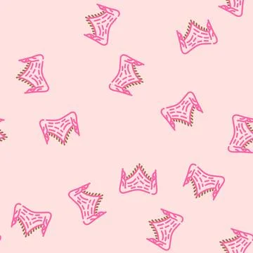 Shawl knitting wool vector seamless pattern Stockillustratie