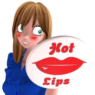 She is falling in love Stock Illustration