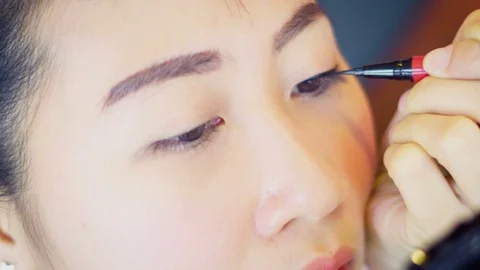 She Make up Vídeo Stock 93031121