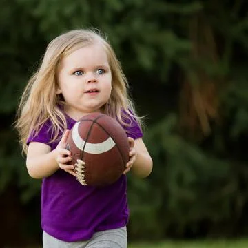 She is running for the touchdown Фото