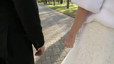 She takes his hand Stock Footage 58772782