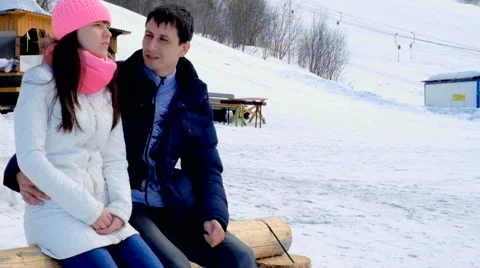 She walks with a guy Stock Footage 61520788